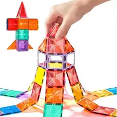 GENERICO - Imanes Juego Bloques Magnéticos Imagico - 100 Piezas