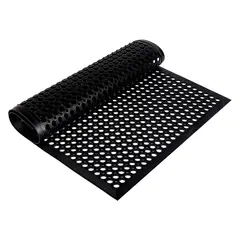 QRUBBER - Piso Drenaje c/ bordes seguridad 91cmx152mx11mm