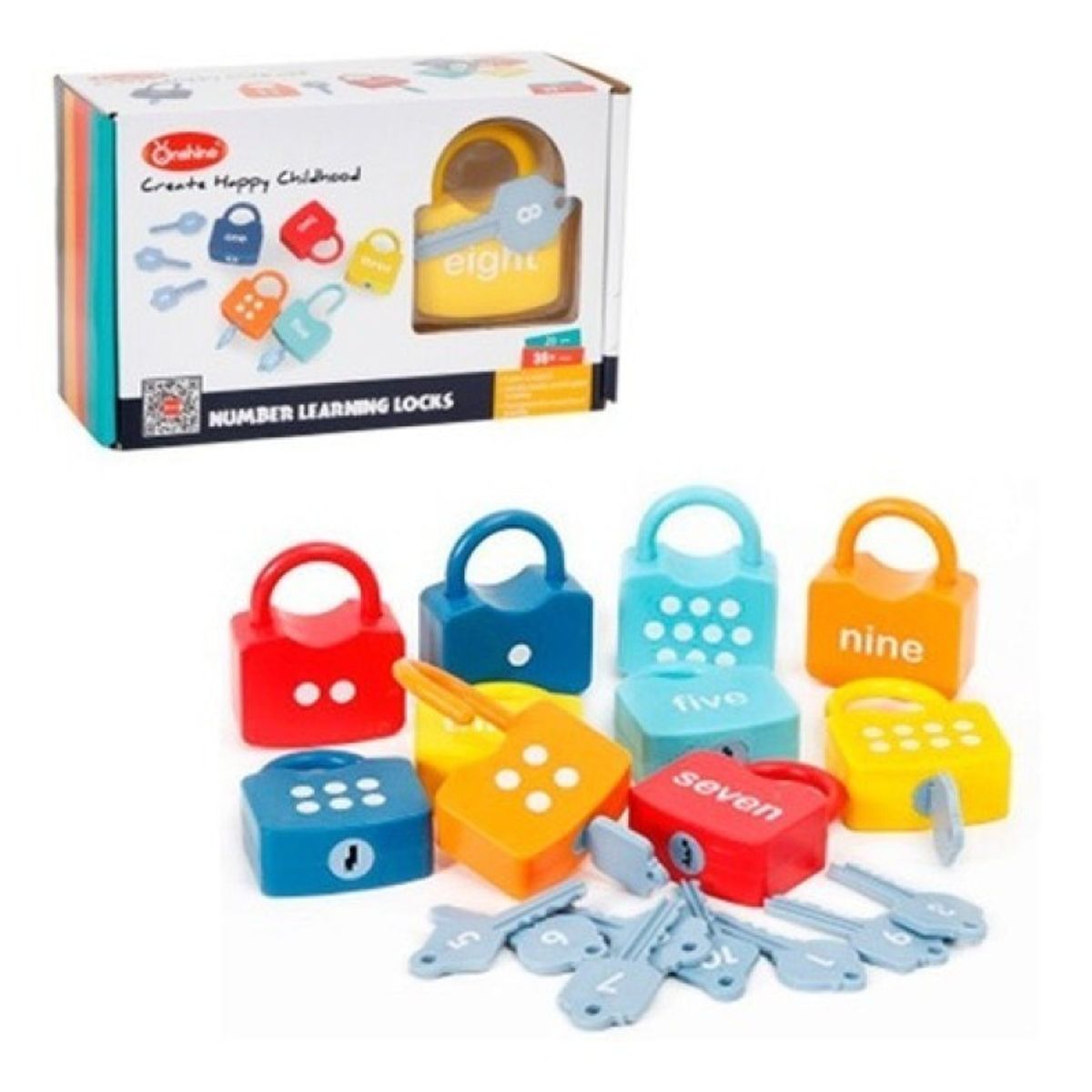 GENERICO - Set De Candados Aprender Los Números