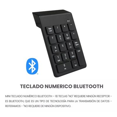 Imagen 2 del producto Teclado Mini Numerico Inalambrico Usb 18 Teclas Notebook Pc
