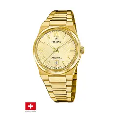 FESTINA SWISS - Reloj F20057/2 Dorado Hombre Rive Collection