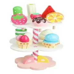 GENERICO - Set De Comida Rápida De Juguete Madera