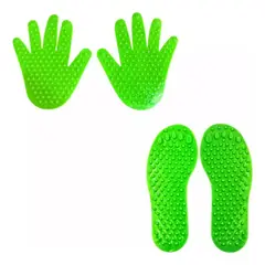 GENERICO - Set de Huellas Manos y Pies para Juegos de Equilibrio
