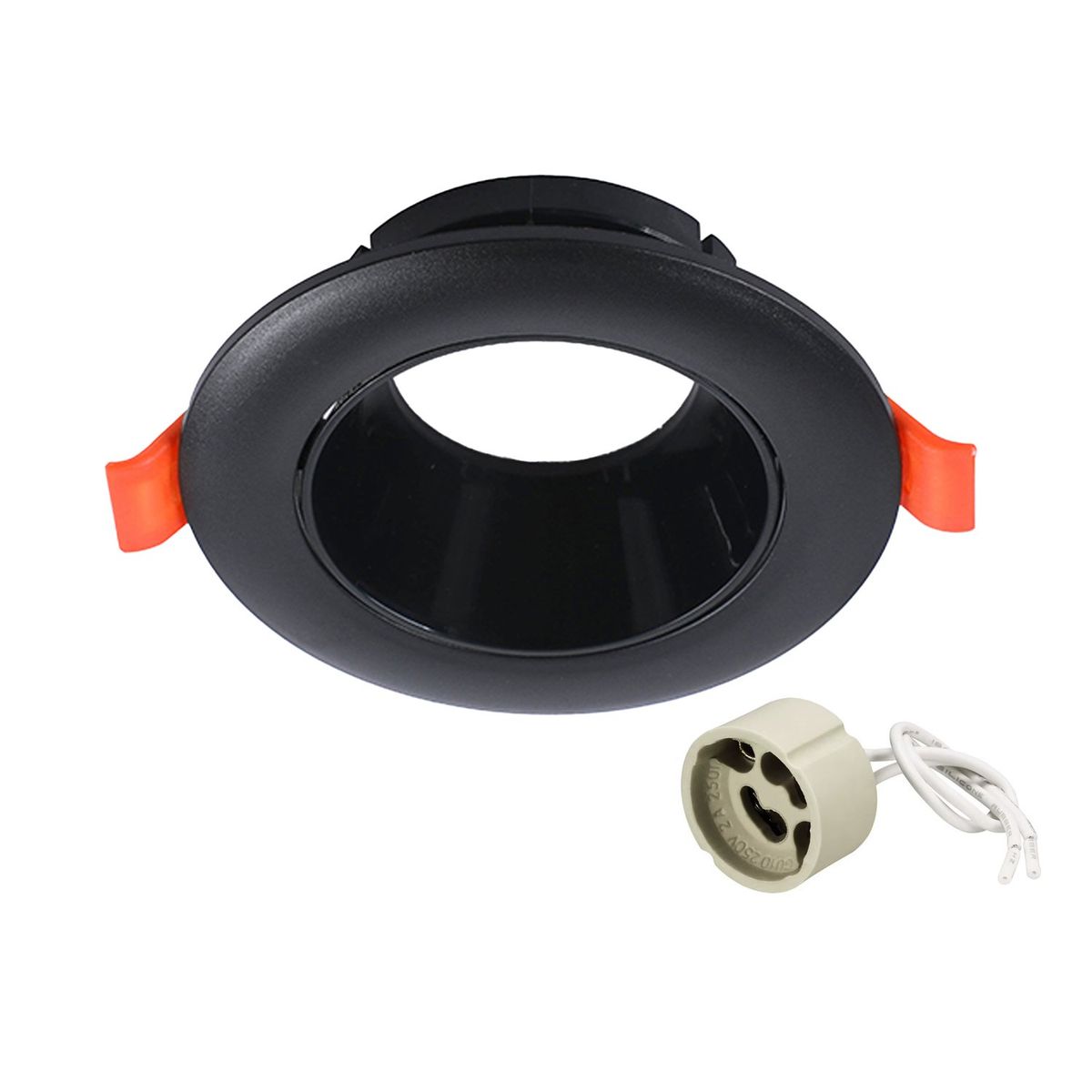 WANT - Foco Spot Porta GU-10 LED Track Light 9 cm - Negro