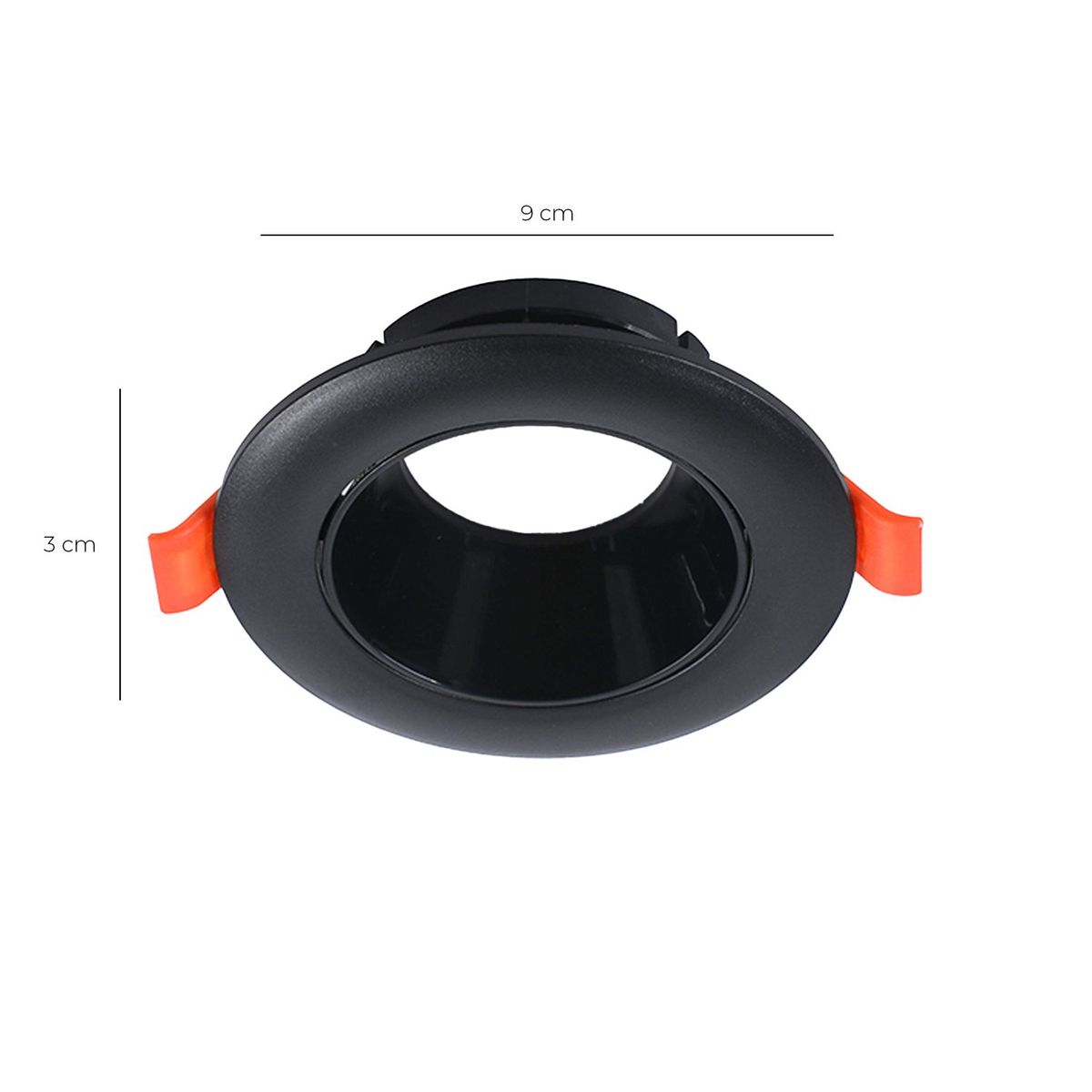 WANT - Foco Spot Porta GU-10 LED Track Light 9 cm - Negro