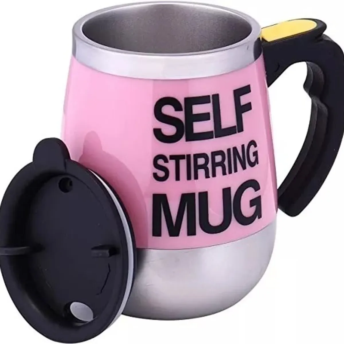 GENERICO - Tazón Taza  Mug Con Revolvedor Automático A Pilas Con Tapa