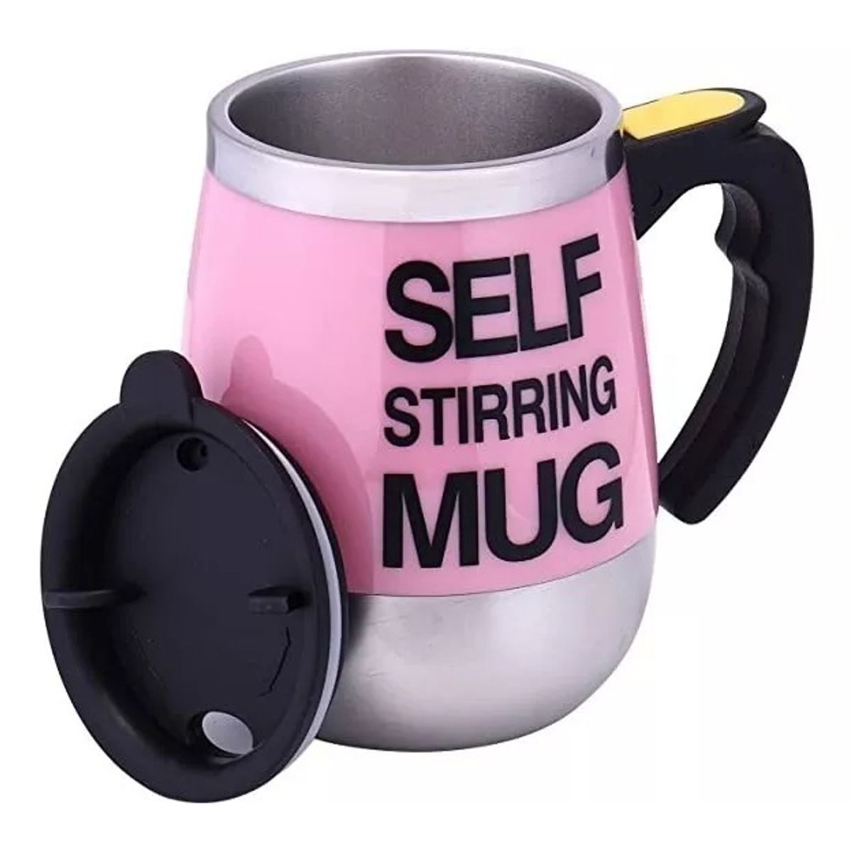 GENERICO - Tazón Taza  Mug Con Revolvedor Automático A Pilas Con Tapa