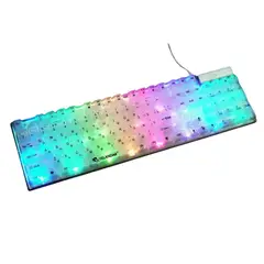 GENERICO - Teclado Rgb Transparente Gamer Teclado Ergonómico