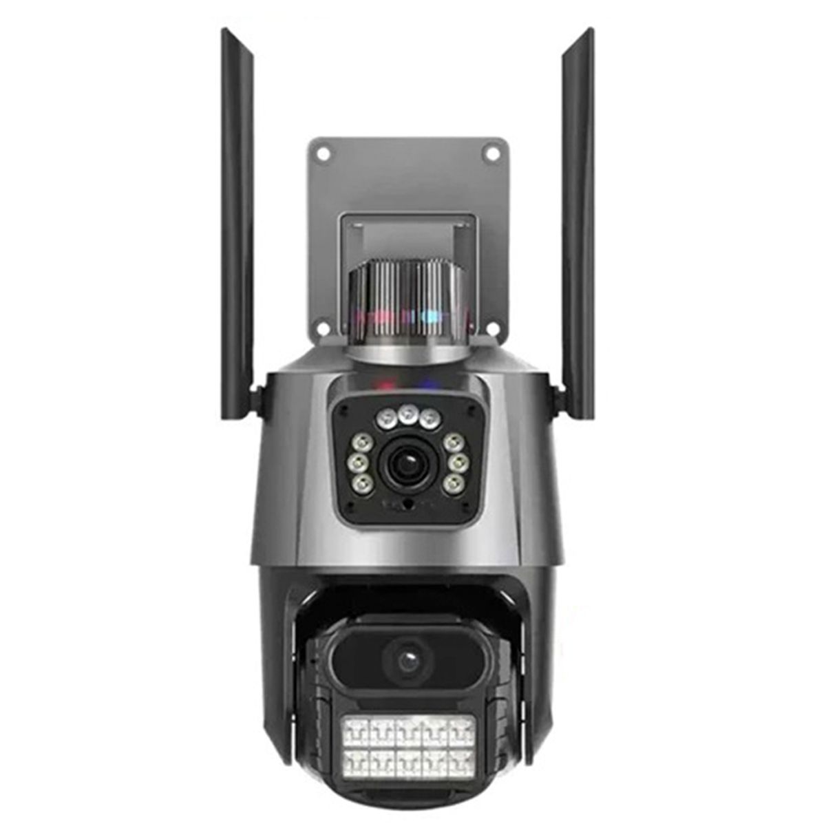 GENERICO - Camara De Seguridad Exterior Interior Wifi Doble Pantalla Hd