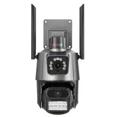 GENERICO - Camara De Seguridad Exterior Interior Wifi Doble Pantalla Hd