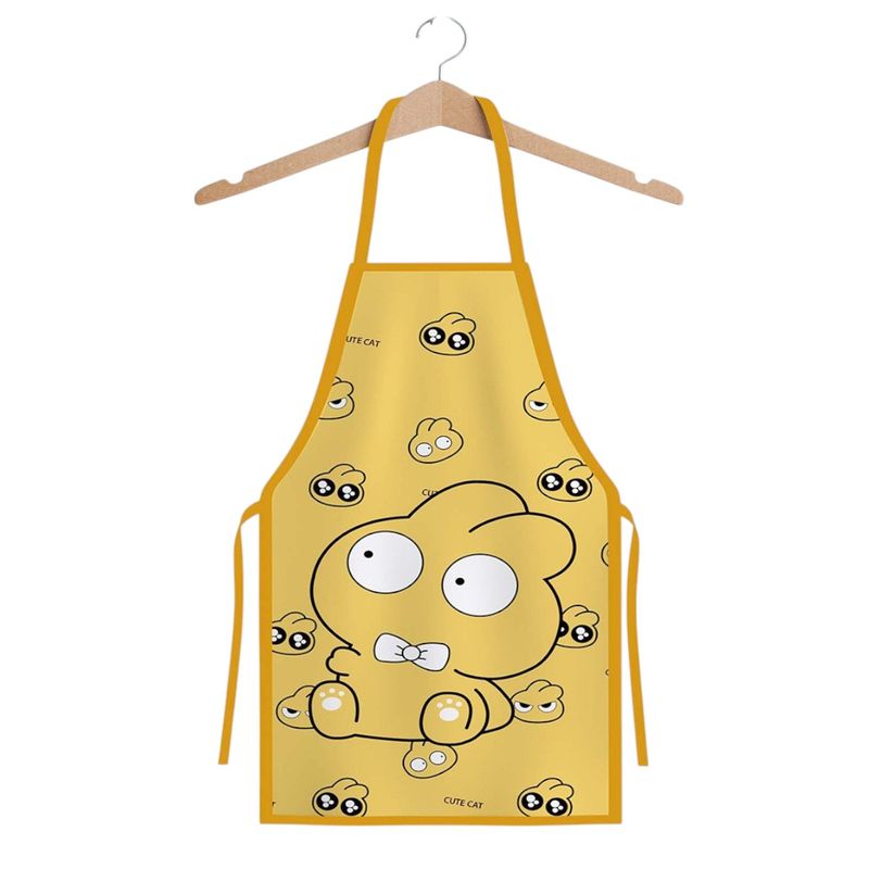 GENERICO - Pechera Delantal De Cocina Diseño Conejo Kawaii Amarillo