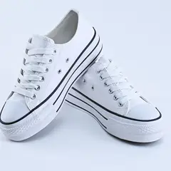 HERIEL - Zapatillas Urbanas Ecocuero Blancas