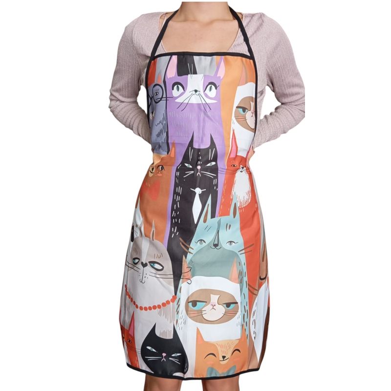 GENERICO - Delantal O Pechera De Cocina Estampado Gatito Kawaii