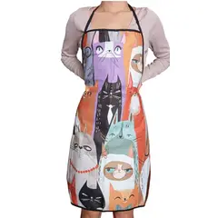 GENERICO - Delantal O Pechera De Cocina Estampado Gatito Kawaii