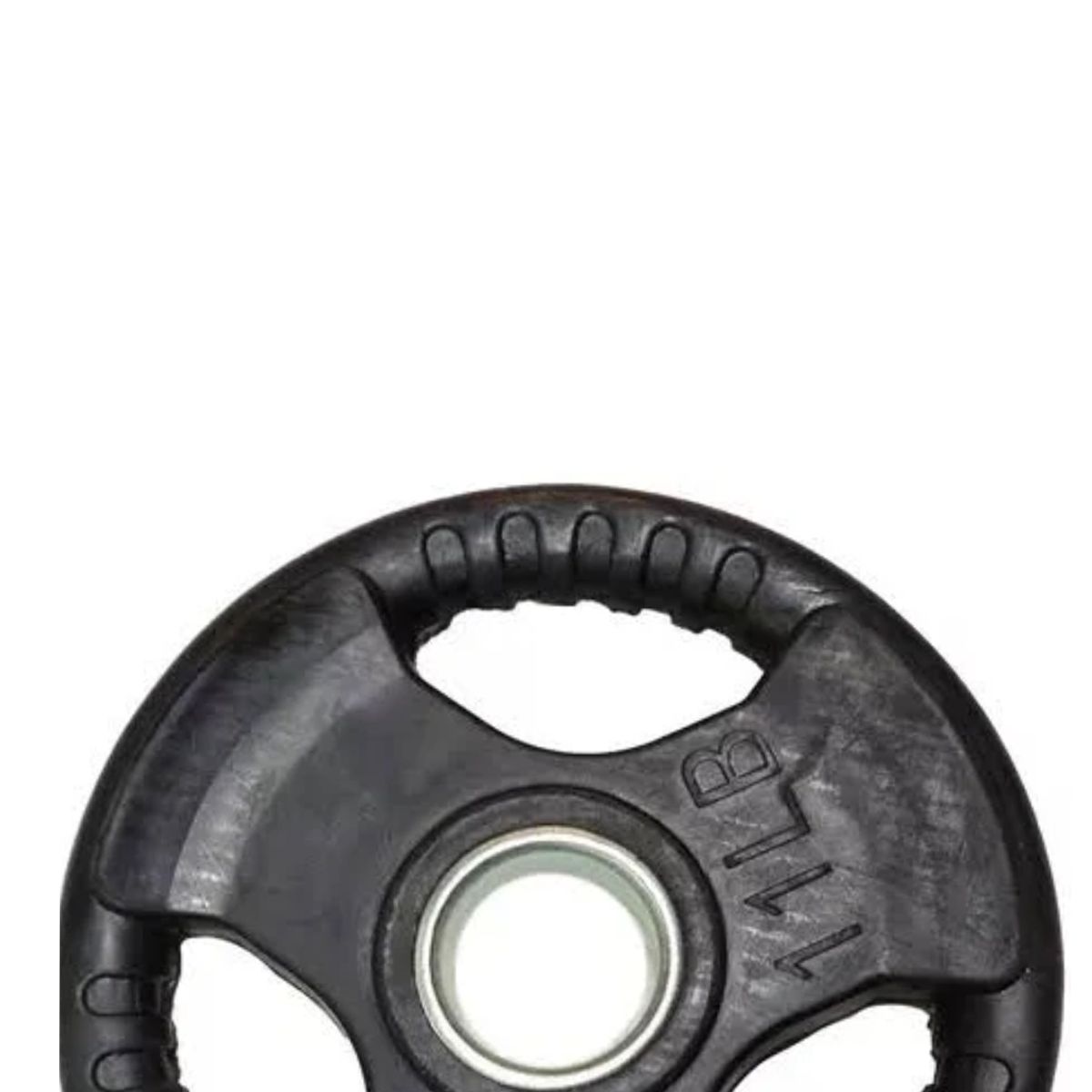 GENERICO - Disco Olimpico 3 Agarres Engomado 2,5 kg