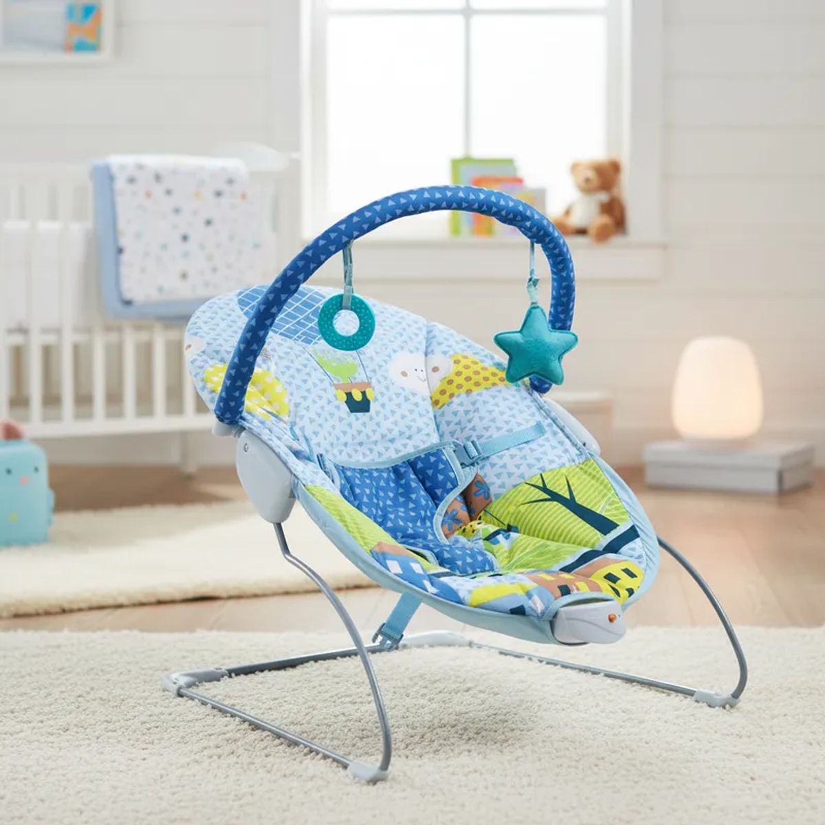 BEBESIT - Silla Nido Vibrador Celeste Bebesit