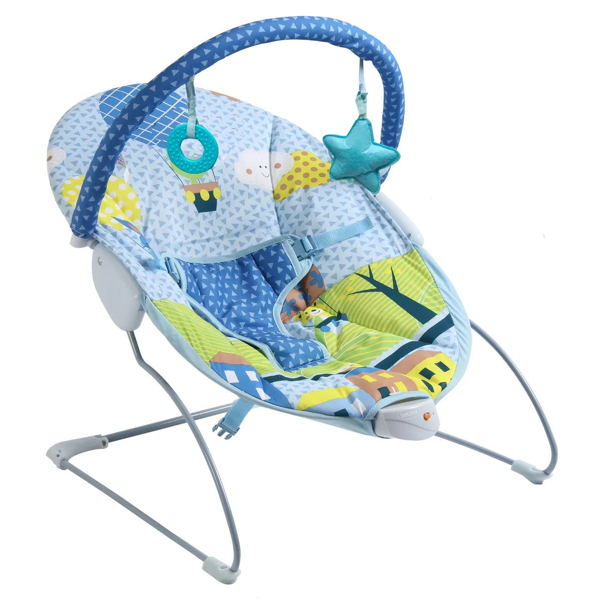 BEBESIT - Silla Nido Vibrador Celeste Bebesit