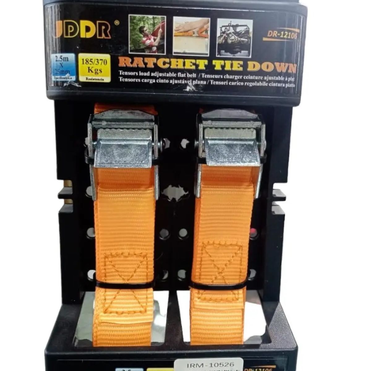 GENERICO - X2 CORREA TRINQUETE ESLINGA CARGA PARA AUTO 25MTRS X 25MM