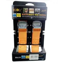 GENERICO - X2 CORREA TRINQUETE ESLINGA CARGA PARA AUTO 25MTRS X 25MM