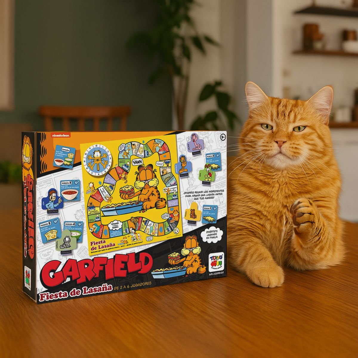 GARFIELD - Juego de Mesa Fiesta Lasaña Garfield - Garfield