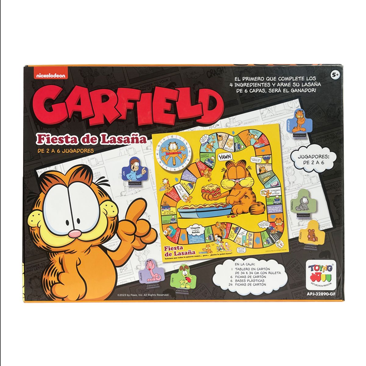 GARFIELD - Juego de Mesa Fiesta Lasaña Garfield - Garfield