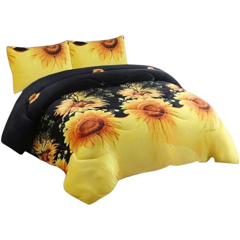 GENERICO - Cobertor De Invierno Plush Con Chiporro 2 Plaza + 2 Fundas Almohadas