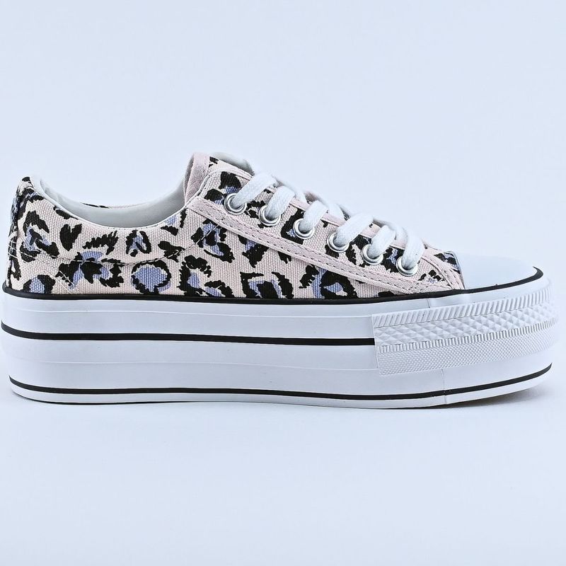 HERIEL - Zapatillas Urbanas Animal Print Rosa