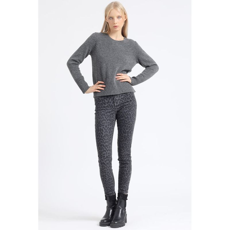 LIOLA - Pantalon Pitillo Tiro Medio, Estampado Liola