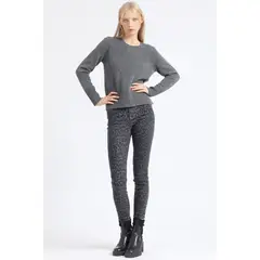 LIOLA - Pantalon Pitillo Tiro Medio, Estampado