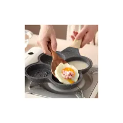 GENERICO - Sarten de 4 moldes huevos panqueques antiadherente con figuras