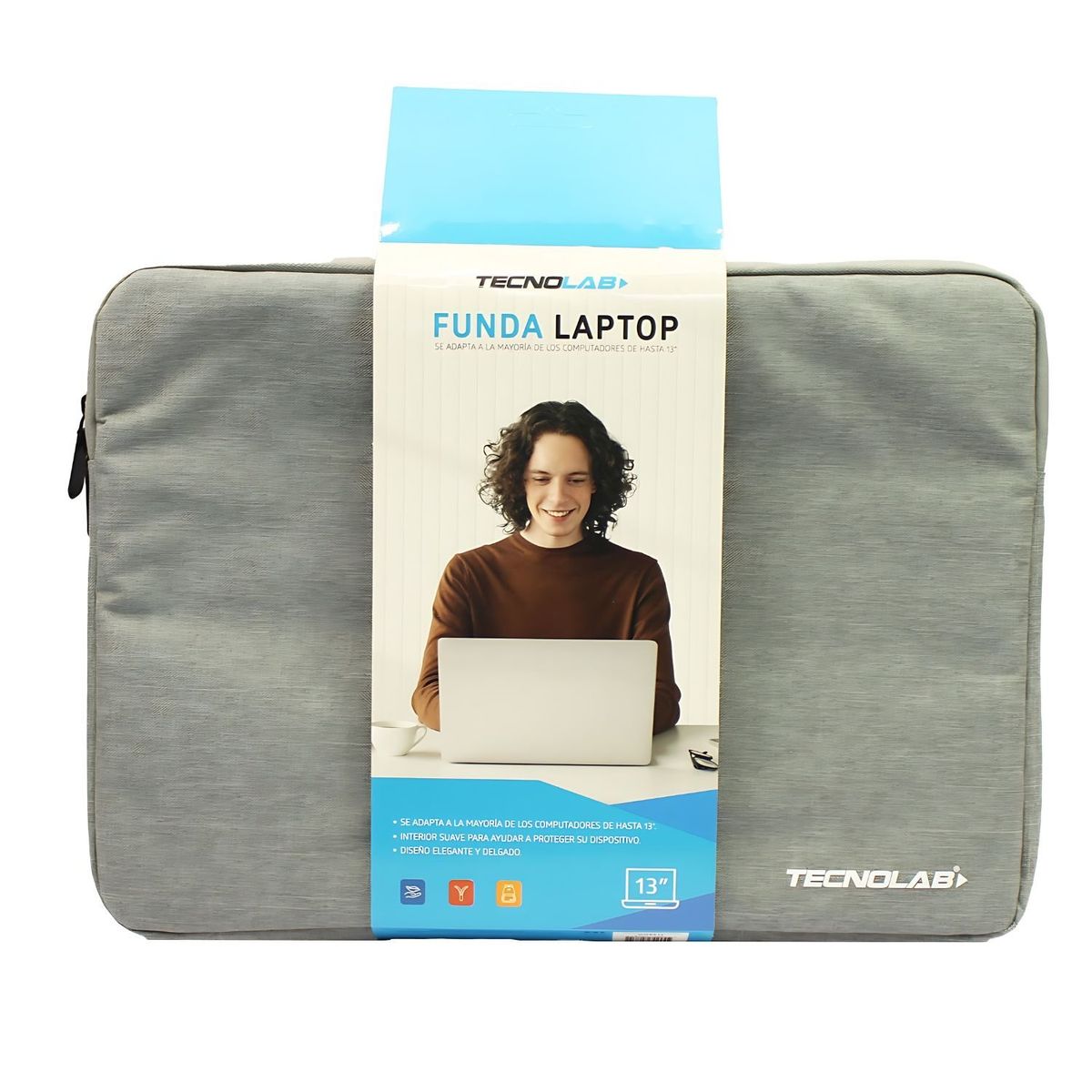 TECNOLAB - Funda Notebook 13 Pulgadas Elegante y Resistente Verde - SC