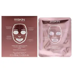 111SKIN - Máscara Facial Tratamiento Iluminador Rose Gold 5Pc