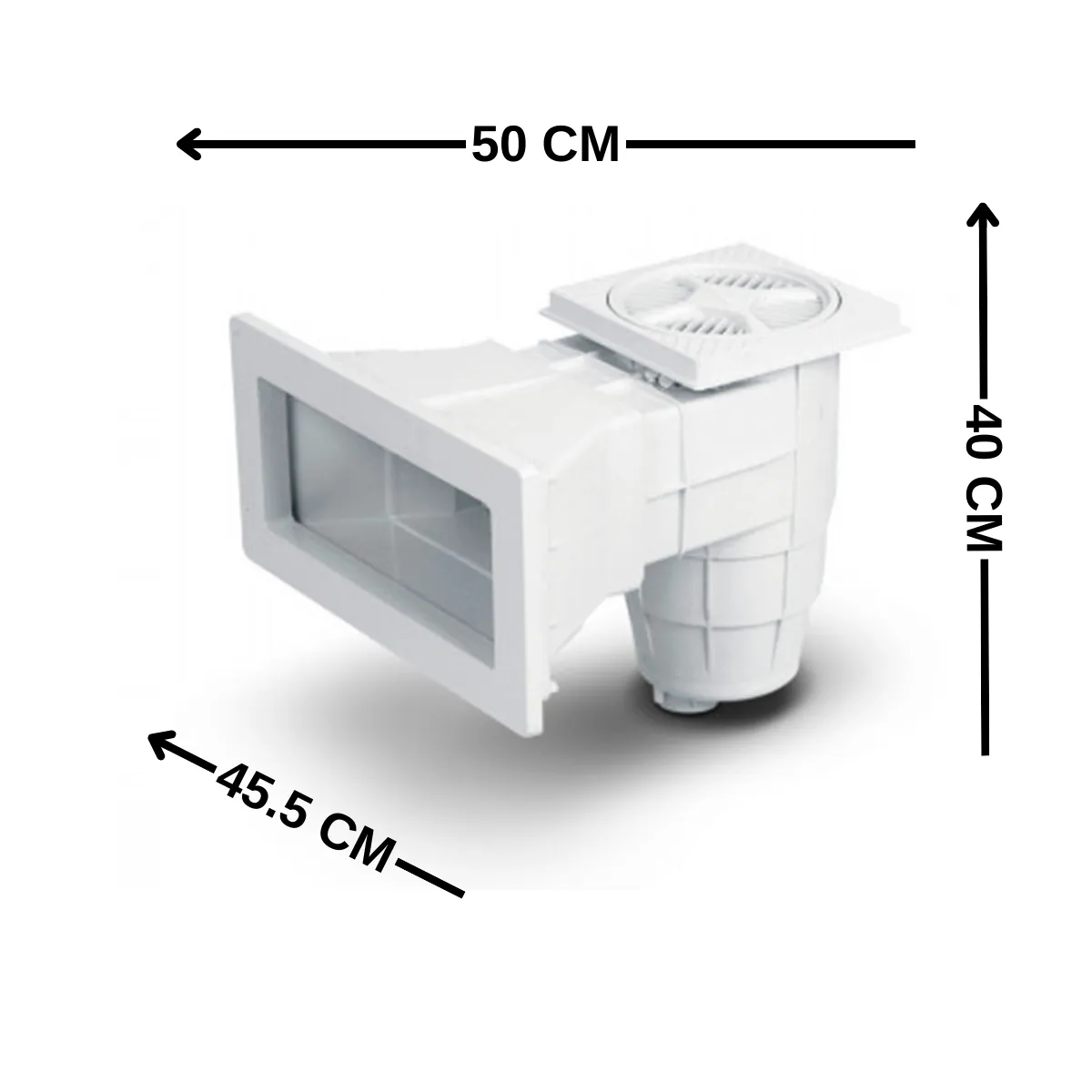 VULCANO - Skimmer piscina de hormigón boca ancha Vulcano
