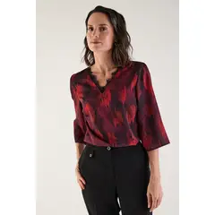 MA GRIFFE - Blusa Manga Larga Negro Mujer Magriffe