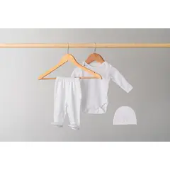 PIMMALU - Set Clínica Unisex Body Patita Gorro Algodón Pima Peruano
