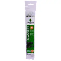 TREETOP - Fijadores para Malla Sombra en Madera – 50 Unidades por Bolsa
