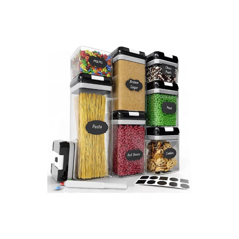 GENERICO - Organizador Set 7 contenedores Herméticos Para Cocina con tapa