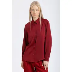 LIOLA - Blusa Basica Satin, Vino