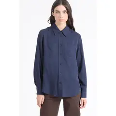 LIOLA - Blusa Larga Basica, Azul Marino