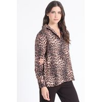 Blusa Estampado Animal Print, Negro