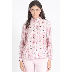 LIOLA - Blusa Estampado Flor Acuarela, Crudo