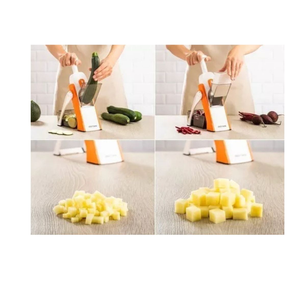 GENERICO - Picador De Verduras Y Frutas Multifuncional ajustable rallador