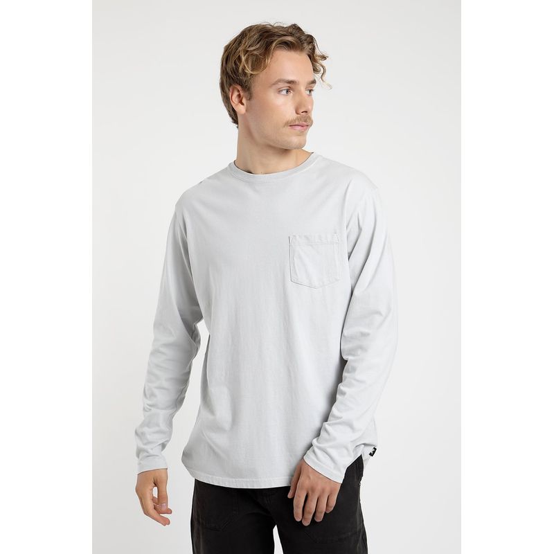 FROENS - Polera manga larga hombre Bolsillo hielo - Algodón orgánico Froens