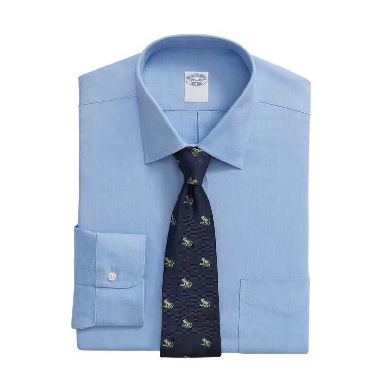 BROOKS BROTHERS - Camisa Supima Cotton Non-Iron Azul