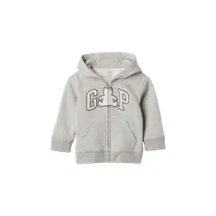 GAP - Polerón Logo Bear Con Cierre Bebé Niño Gris