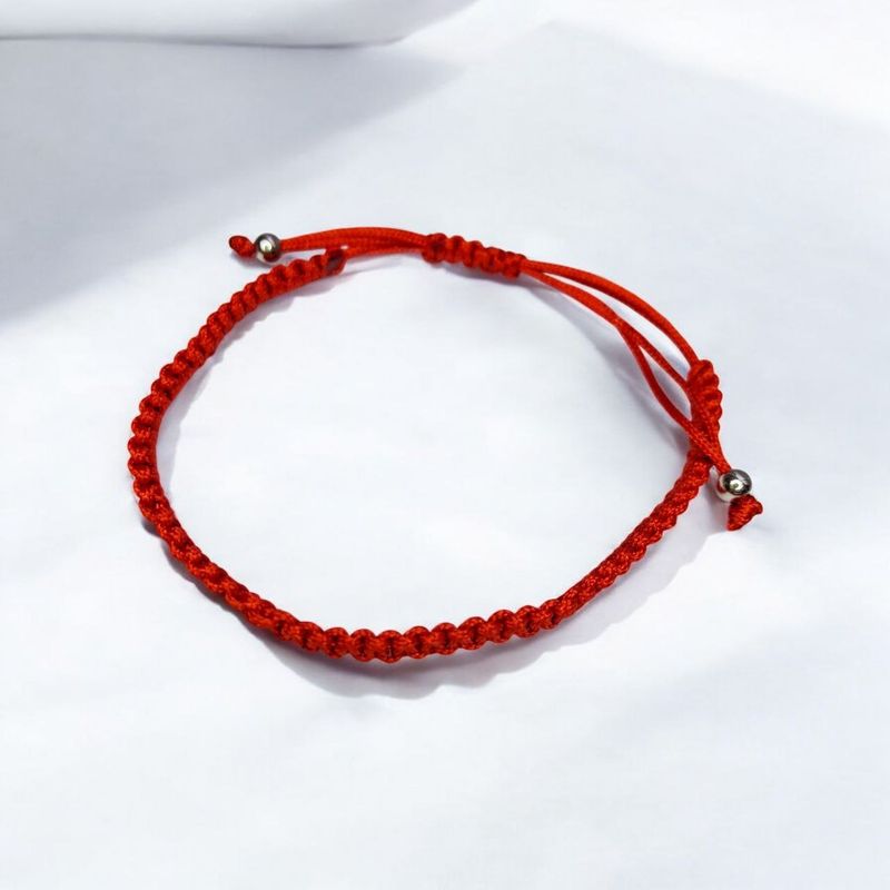 GENERICO - Pulsera Hilo Rojo Tejida