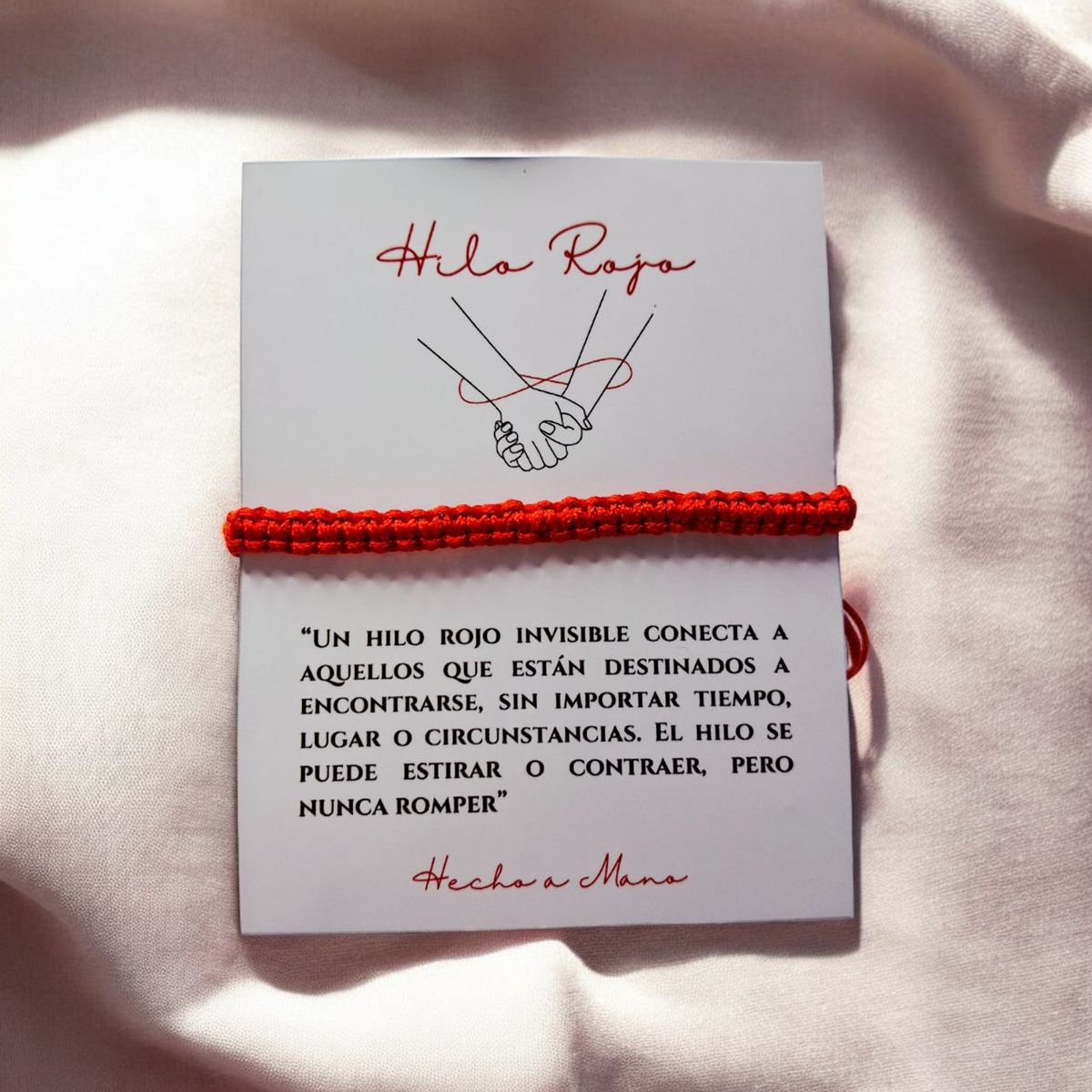 GENERICO - Pulsera Hilo Rojo Tejida