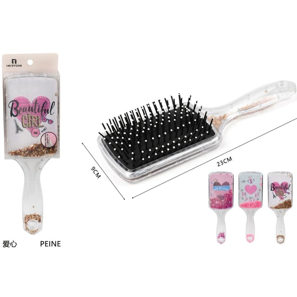 OEM - Cepillo De Pelo Desenredante  FRASES POSITIVAS