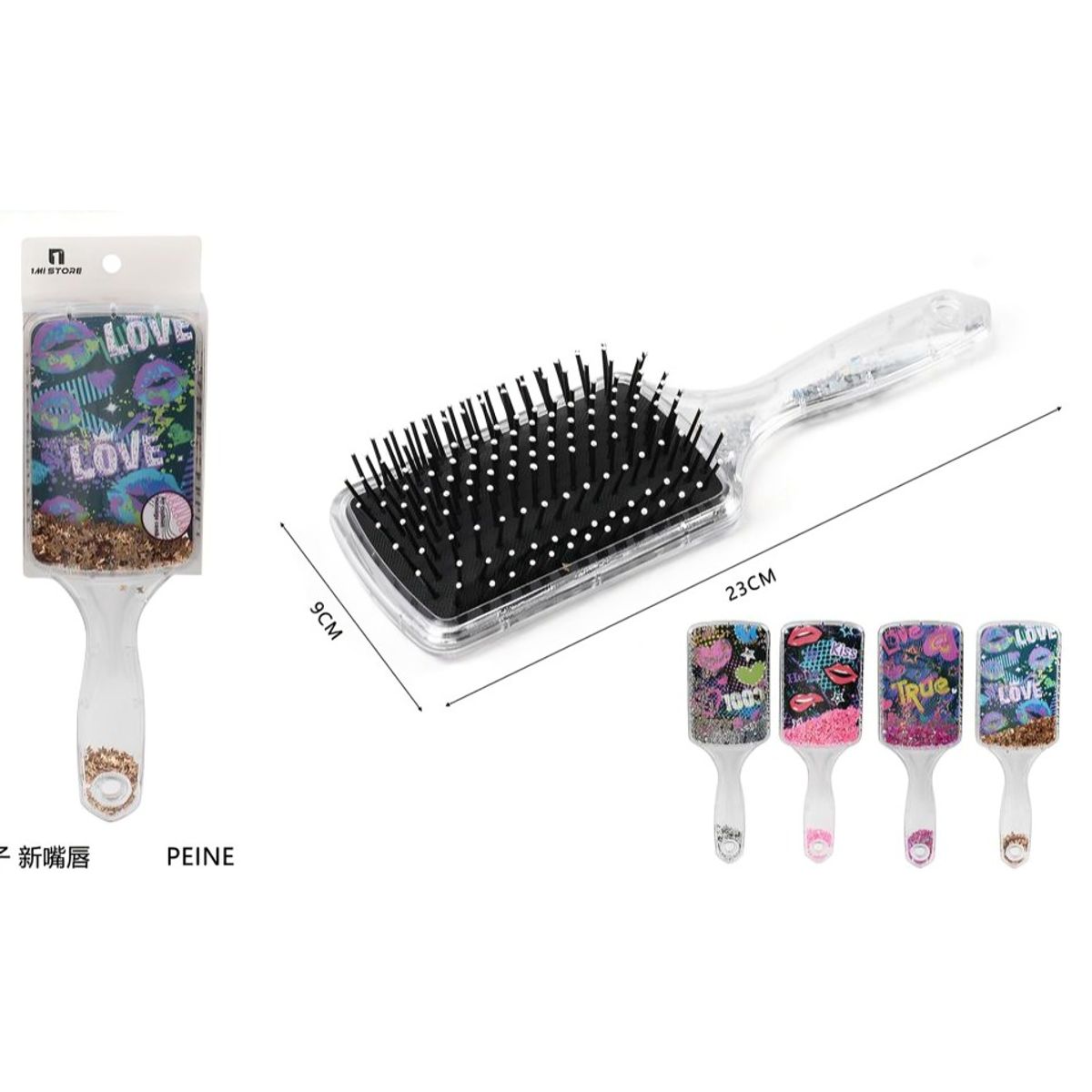 OEM - Cepillo De Pelo Desenredante  CUTE BONITO ROSA