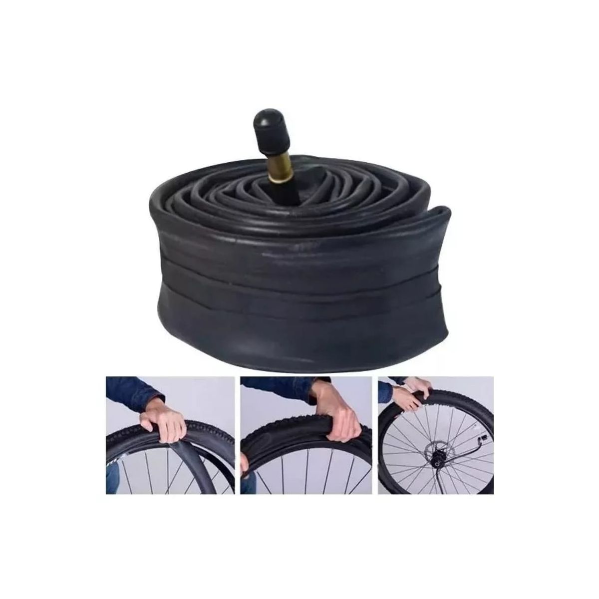 GENERICO - Camara de bicicleta aro 29x 2.125 A/ V 48mm.  2 UNIDADES